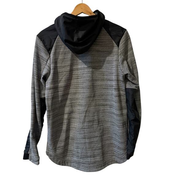 Nike Therma Zippered Hooded Basketball Jacket Gray Black S - Picture 4 of 6